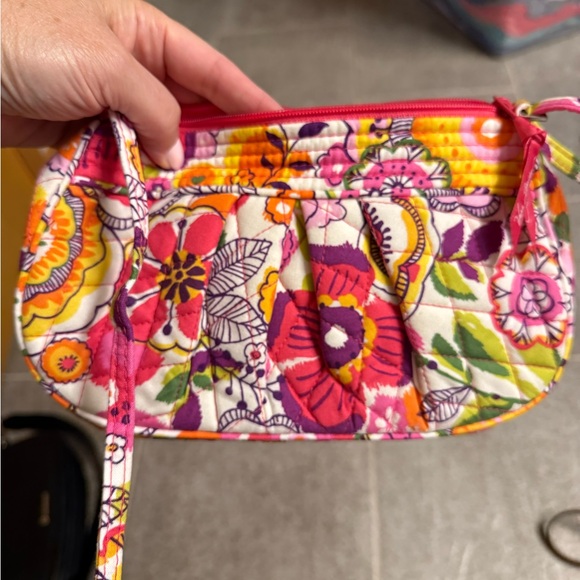 Vera Bradley Lilli Bell Frannie Multicolor Floral Crossbody Bag and id pouch key - Picture 4 of 7